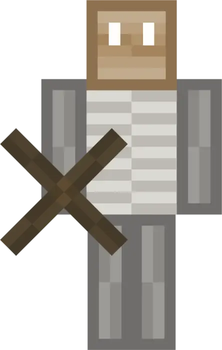 Blocky survivor in armor holding weapon