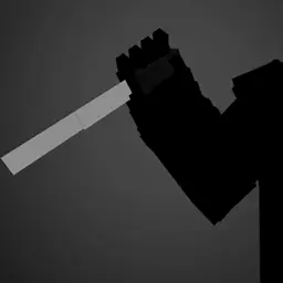 Shadowy figure holding a knife