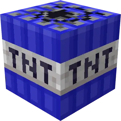 Blue TNT block with custom texture