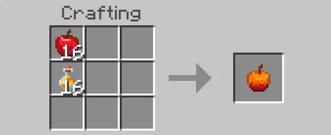 Apple and potion crafted into new food item
