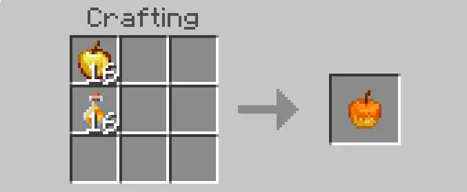 Golden apple and potion crafting new food