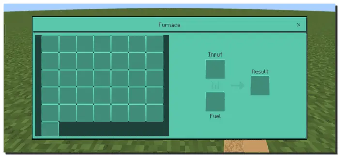 Emerald-green themed furnace interface