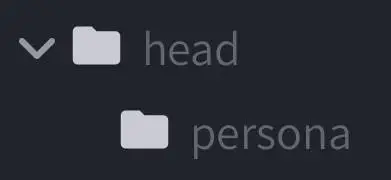 ALT Head and persona folders expanded