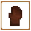 Pixel art of a brown food item in a frame