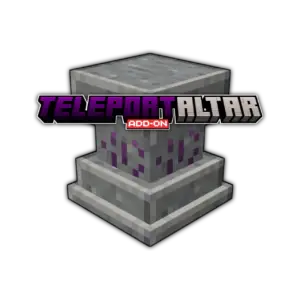 Stone teleport altar with purple accents