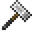 Pixel art of a large silver hammer