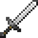 Pixelated sword with a silver blade