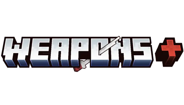 Weapons Plus logo with pixel sword and plus