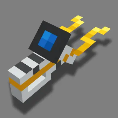 Futuristic robotic creature with gold accents