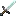 Pixelated sword with a glowing blade
