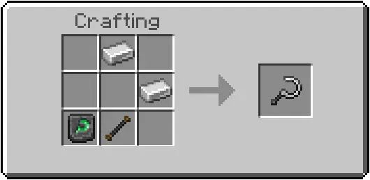 Crafting recipe for a unique sickle tool