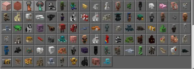 Plushie mob collection and cute decor items