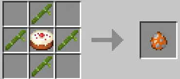 Crafting recipe for a panda spawn egg