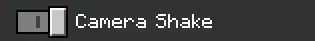 Toggle switch for camera shake setting