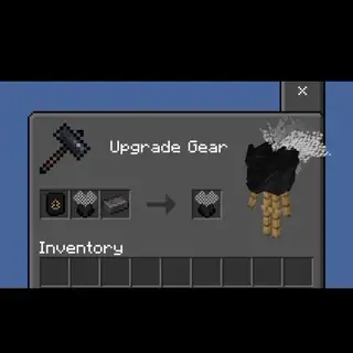 Upgrade screen with knight helmet armor