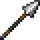 Pixelated spear weapon with a dark handle