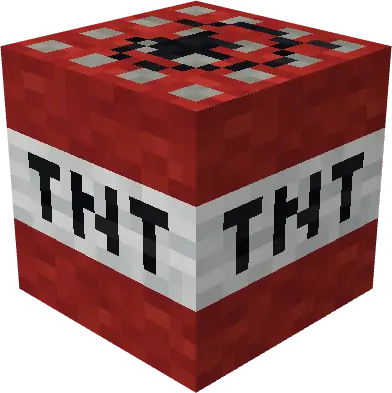 Blocky TNT cube ready for detonation