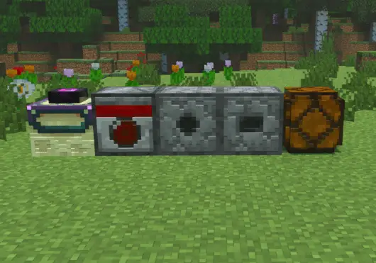 Realistic blocks with enhanced lighting effects