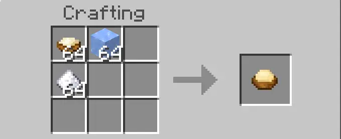 Crafting recipe for a new food item