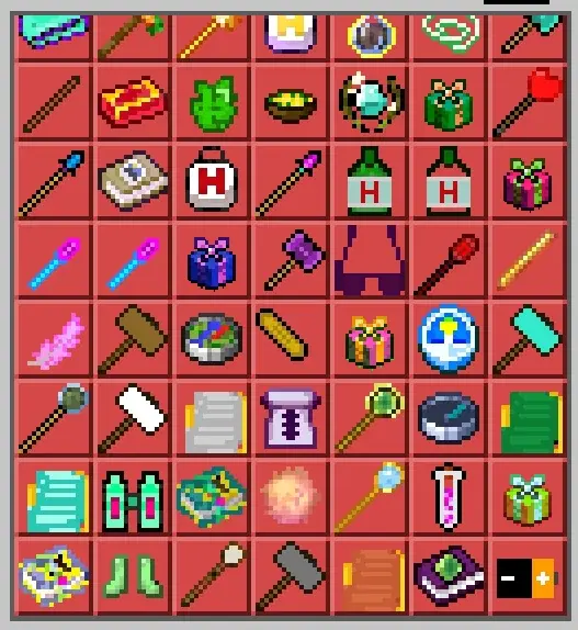 Pixel art items for zombie survival mod