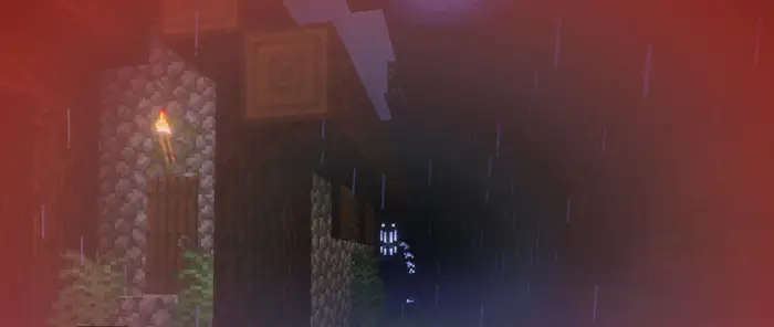 Mysterious glowing entity in dark alley