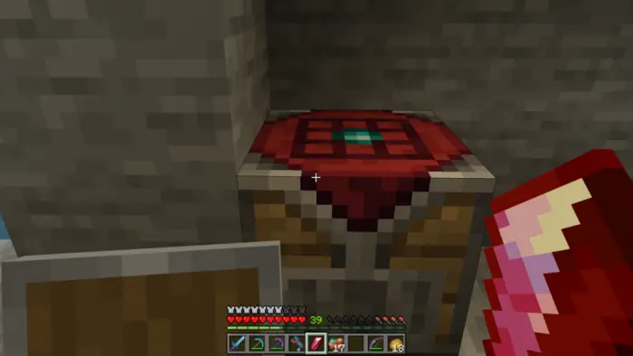 Uncrafting table with player interface.