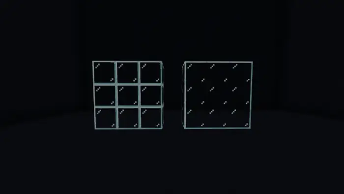 Separated and seamless glass blocks comparison