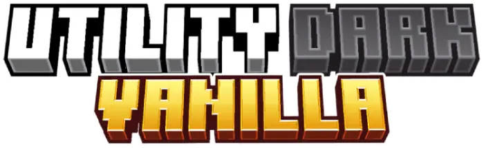 Bold block text Utility Dark Vanilla logo