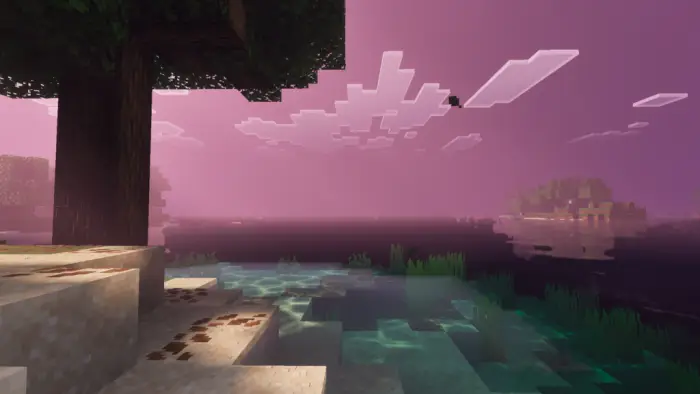 Vivid sunset lighting with soft water reflections