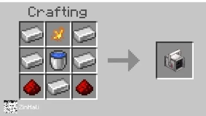 Crafting recipe for a plant shooter item