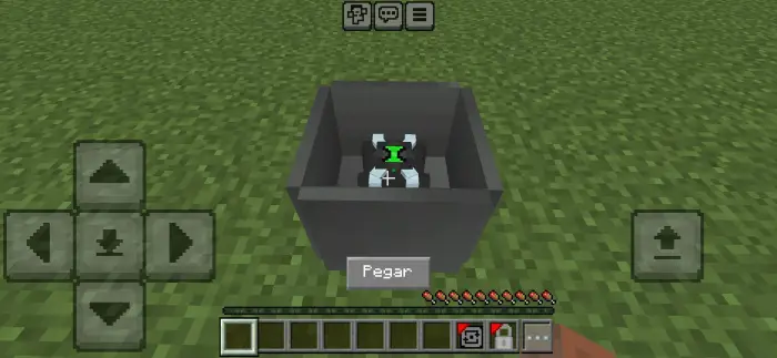 Omnitrix device inside a gray container
