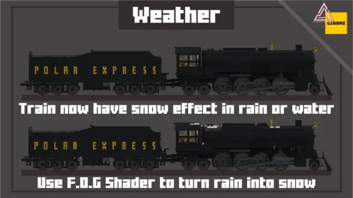 Pixel art train with Polar Express text