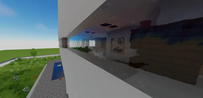 Seamless, clear glass windows on modern build