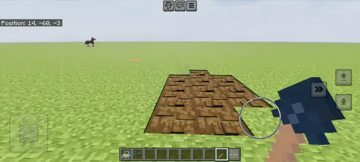 Dirt patch being dug with a shovel