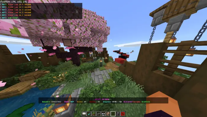 ALT Cherry blossom tree on floating island