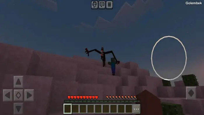 Tall, eerie creature stalks player at night