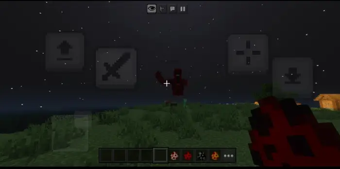 Red hostile creature appears at night