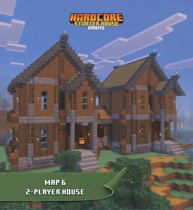 Two-story starter house for two players
