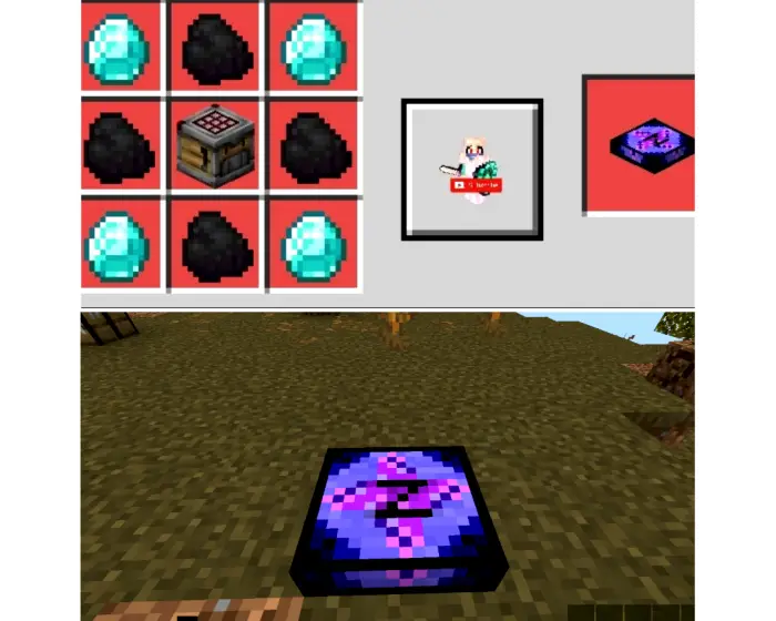 Crafting recipe and energy converter block