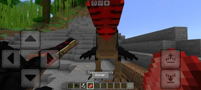 Spinosaurid dinosaur mod with tame option