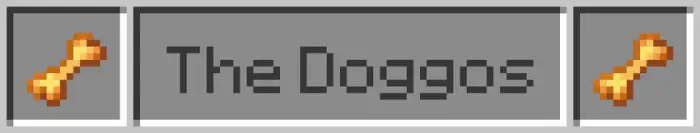 ALT text Pixel bones and The Doggos title banner