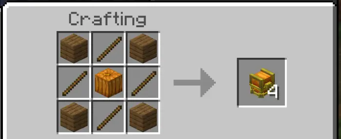 Pumpkin wagon crafting recipe display