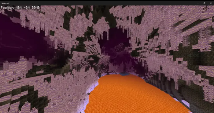 ALT Large purple cavern with lava river