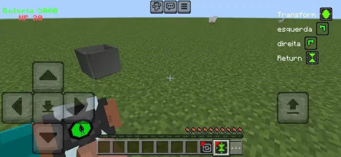 Omnitrix interface and controls on screen