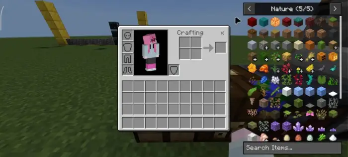Minimalist recipe book and inventory UI