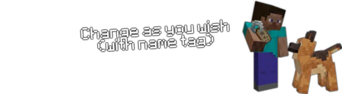 Character holding a new dog breed texture.