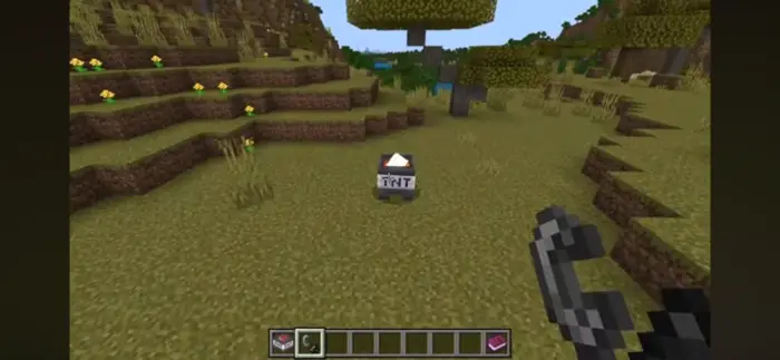New TNT block with lighter in hand