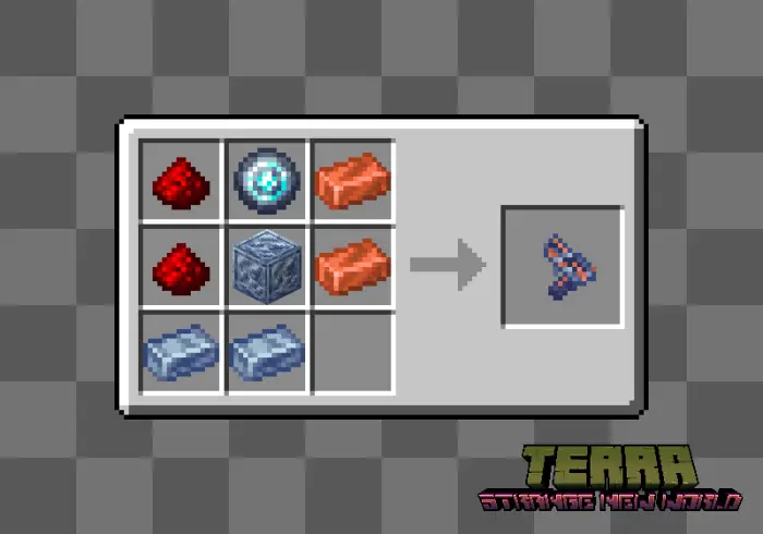 Crafting recipe for a futuristic gadget