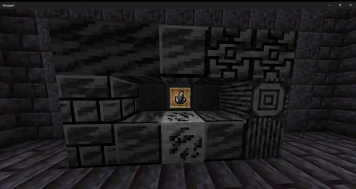ALT Dark stone blocks with framed ore item