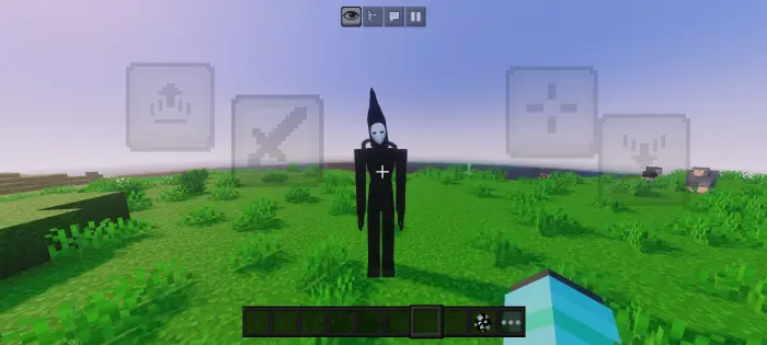 ALT Tall shadowy figure on grassy field